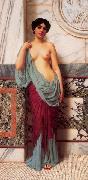 John William Godward At the Thermae oil on canvas